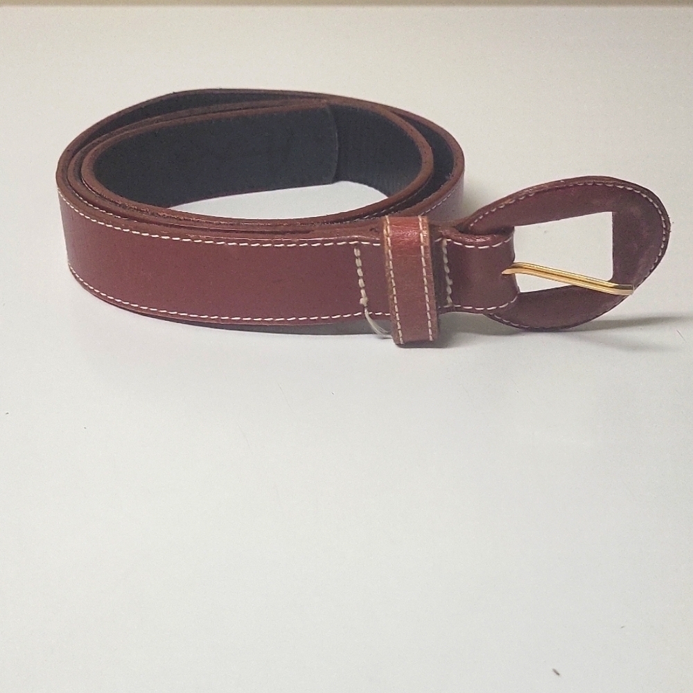 Vintage emmanuel Red Genuine Leather Medium size Belt